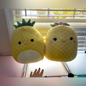 His and her pineapple 12” squishmallow pair